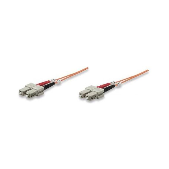 Intellinet Fiber Optic Patch Cable, OM1, SC/SC, 1m, Oran | 515818