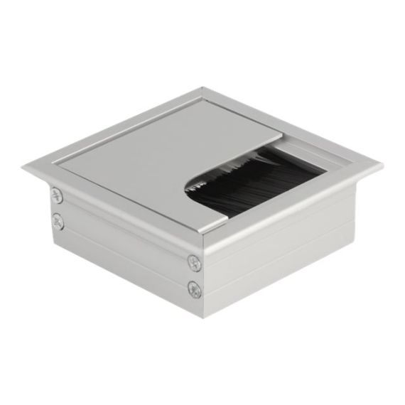 Delock - Cable grommet - silver | 66860