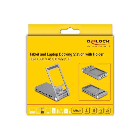Delock - Docking station + notebook/tablet stand - USB-C  | 88199