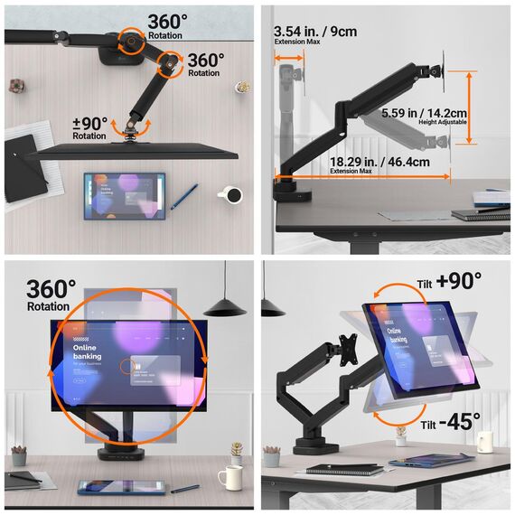 j5create JTSA302 - Mounting kit (monitor arm, clamp m | JTSA302-N