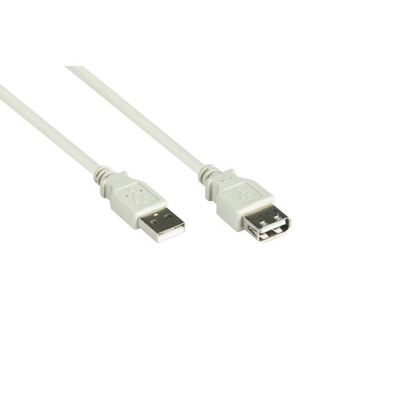 Alcasa 2511-OF2 / 1.8 m / USB A / USB A / USB 2.0 / Male/Female /