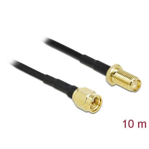 Delock - Antenna extension cable - SMA plug to SMA female | 90429