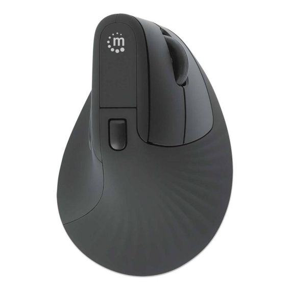 Manhattan Vertical Ergonomic Wireless USB Mouse black
