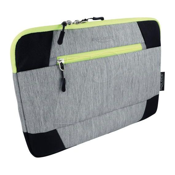 Delock - Notebook sleeve - 13.3" - grey, black, yellow | 18410