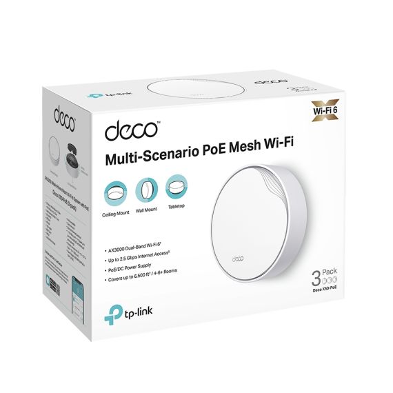 TP-Link Deco X50-PoE V1 - Wi-Fi system - ( | DECO X50-POE(3-PACK)