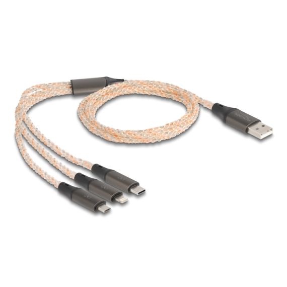 Delock 3 in 1 - Charge-only cable - USB male to Micro-USB | 88158