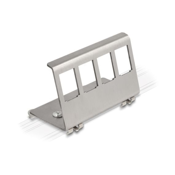 Delock - Modular insert DIN-rail mounting bracket - 4 por | 88140