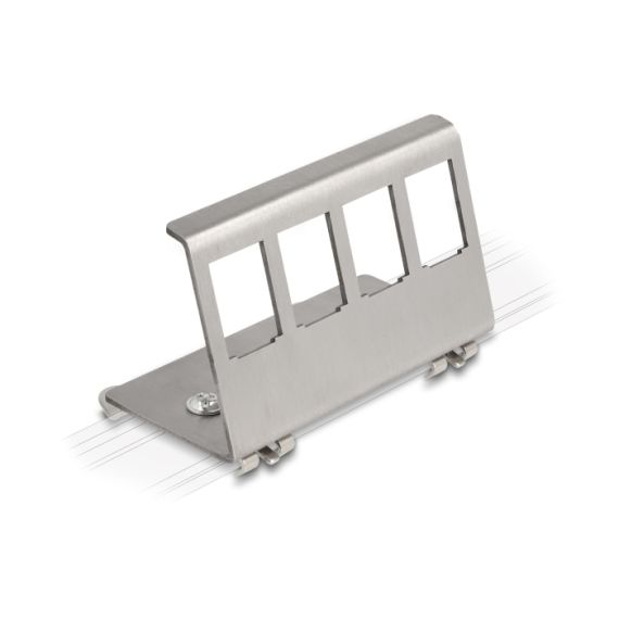 Delock - Modular insert DIN-rail mounting bracket - 4 por | 88140