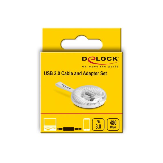 Delock - USB-C adapter kit - 24 pin USB-C (M) to 24 pin U | 66612