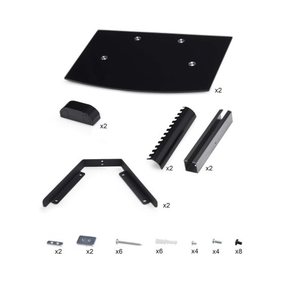 StarTech.com Dual Floating Wall-Mounted AV  | 2B-WALL-MOUNT-SHELF