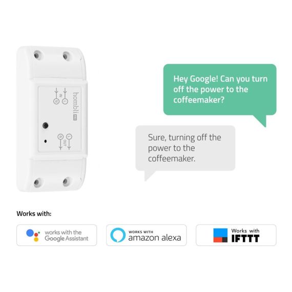Hombli Smart Switch, Smart switch, 2P, Wireless, Plas | HBCS-0109