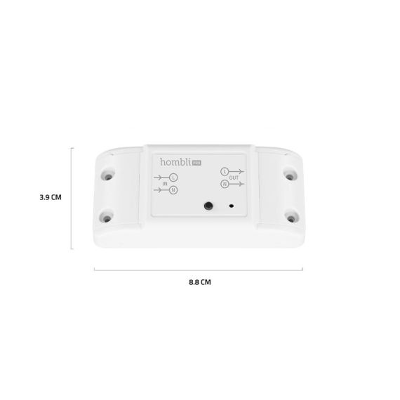 Hombli Smart Switch, Smart switch, 2P, Wireless, Plas | HBCS-0109