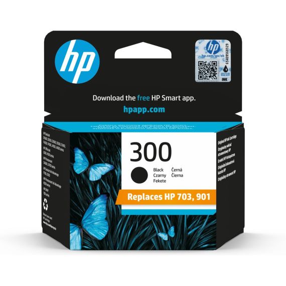 HP 300 - 4 ml - black - original - ink cartridge -  | CC640EE#UUS