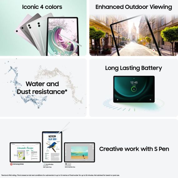 Samsung Galaxy Tab S9 FE+ - Tablet - Android 13  | SM-X610NZAEEUB