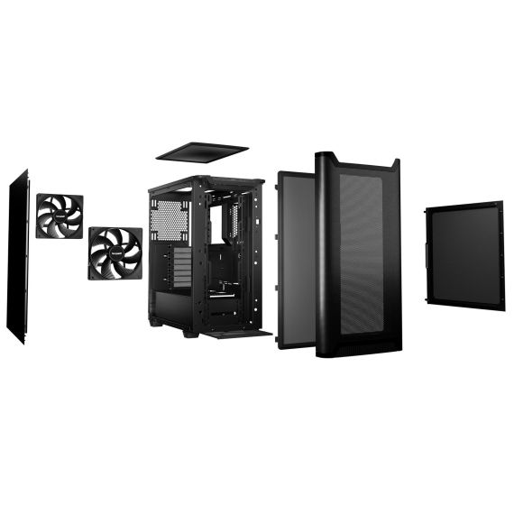 be quiet! PURE BASE 501 Airflow Black, Midi Tower, PC, Bl | BG074