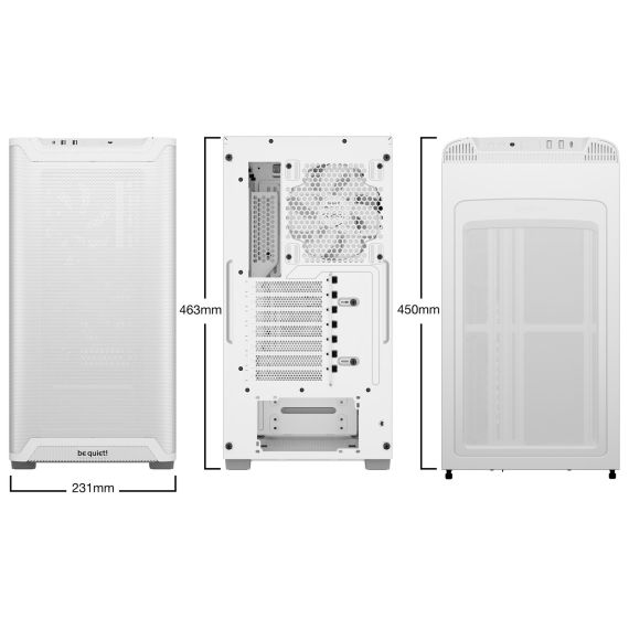 be quiet! PURE BASE 501 Airflow Window White, Midi Tower, | BGW75