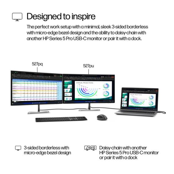 HP 527pq - Series 5 Pro - LED monitor - 27" (26.96" | 9D9S0UT#ABB