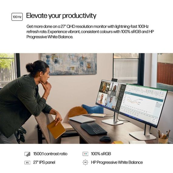 HP 527pq - Series 5 Pro - LED monitor - 27" (26.96" | 9D9S0UT#ABB