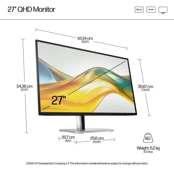HP 527pq - Series 5 Pro - LED monitor - 27" (26.96" | 9D9S0UT#ABB