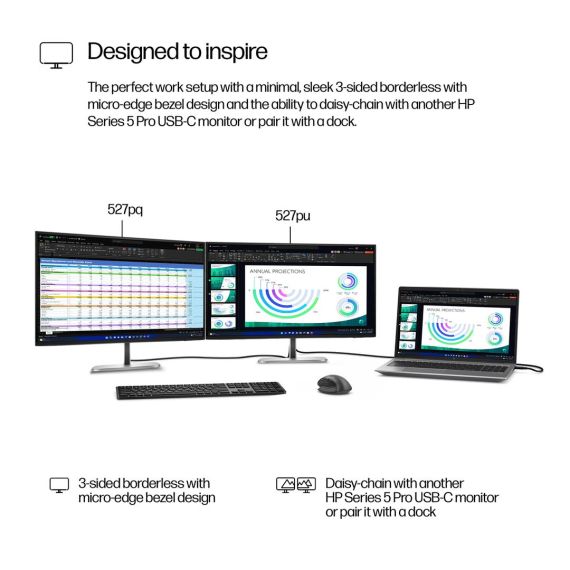 HP 527pq - Series 5 Pro - LED monitor - 27" (26.96" | 9D9S0UT#ABB