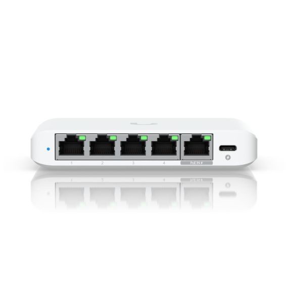 5x 1/2.5 GbE RJ45, 25 Gbps, 18.6 Mpps, 12.5 Gbp | USW-Flex-2.5G-5