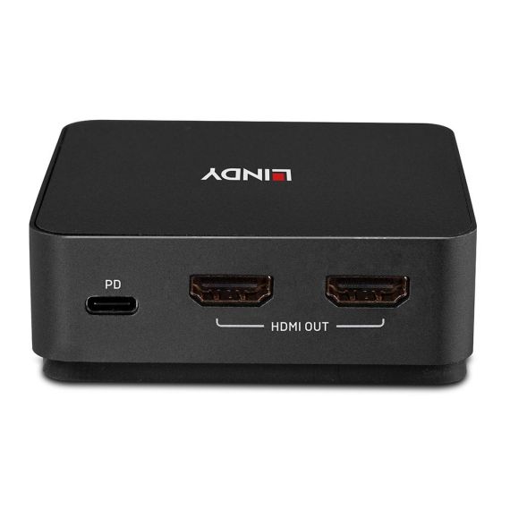 Lindy - KVM switch - 4K60 - 2 x KVM / audio / USB - deskt | 42321
