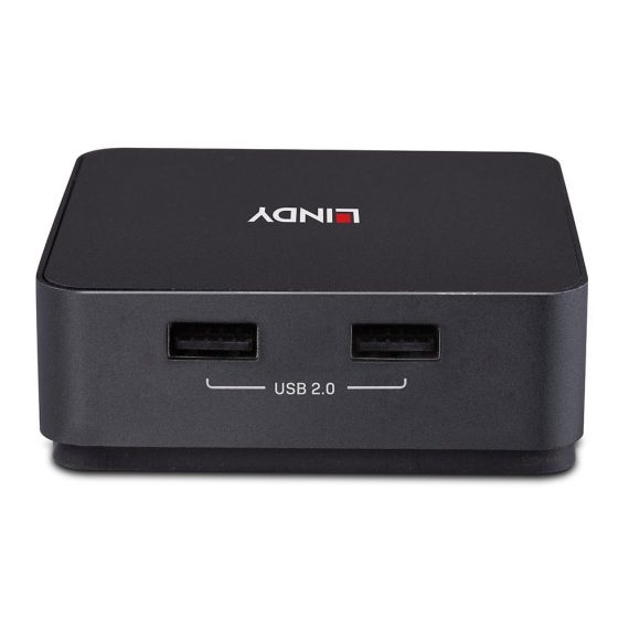 Lindy - KVM switch - 4K60 - 2 x KVM / audio / USB - deskt | 42321