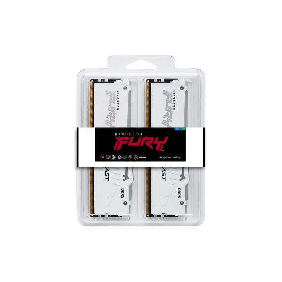 Kingston FURY Beast RGB - DDR5 - kit - 32 GB  | KF568C34BWEAK2-32