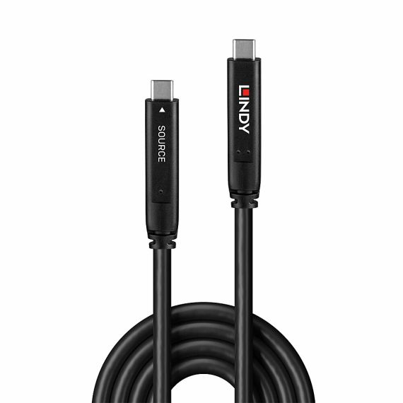 Lindy 10m USB 3.2 Gen 2 &amp DP 1.4 Type C Hybrid Cable / | 43398