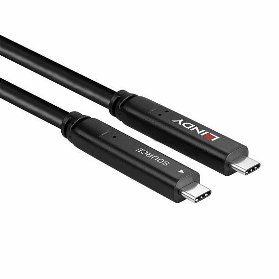 Lindy 10m USB 3.2 Gen 2 &amp DP 1.4 Type C Hybrid Cable / | 43398