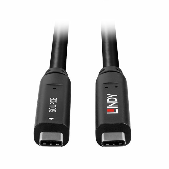 Lindy 10m USB 3.2 Gen 2 &amp DP 1.4 Type C Hybrid Cable / | 43398