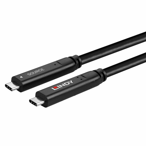 Lindy 10m USB 3.2 Gen 2 &amp DP 1.4 Type C Hybrid Cable / | 43398