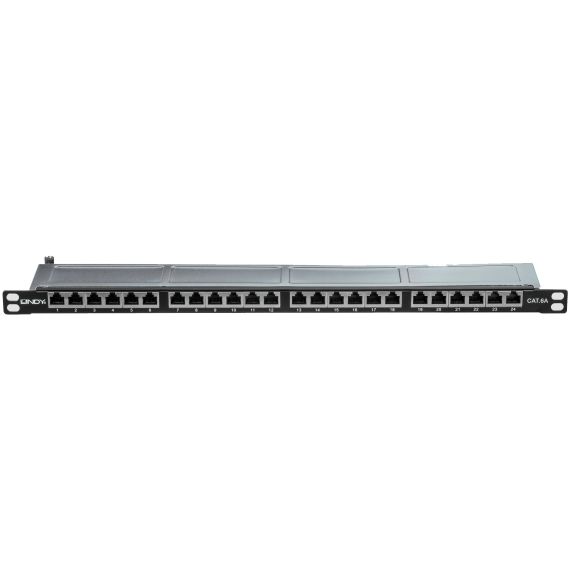 LINDY - Patch panel - CAT 6 - STP - RJ-45 X 24 - black -  | 25884