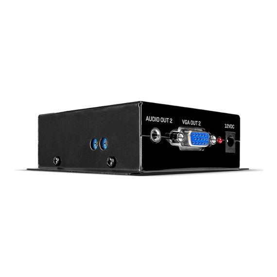 LINDY Cat.6 2 Port VGA Receiver - Video/audio extender -  | 35404