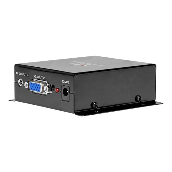 LINDY Cat.6 2 Port VGA Receiver - Video/audio extender -  | 35404