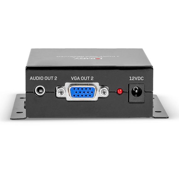 LINDY Cat.6 2 Port VGA Receiver - Video/audio extender -  | 35404