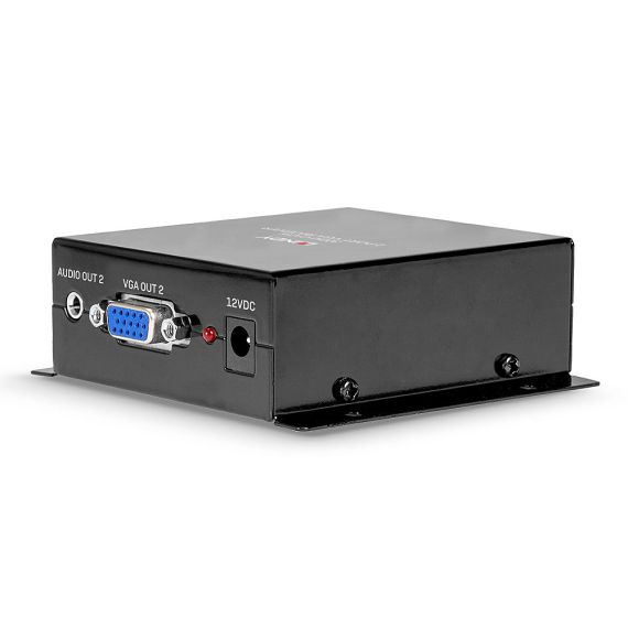 LINDY Cat.6 2 Port VGA Receiver - Video/audio extender -  | 35404