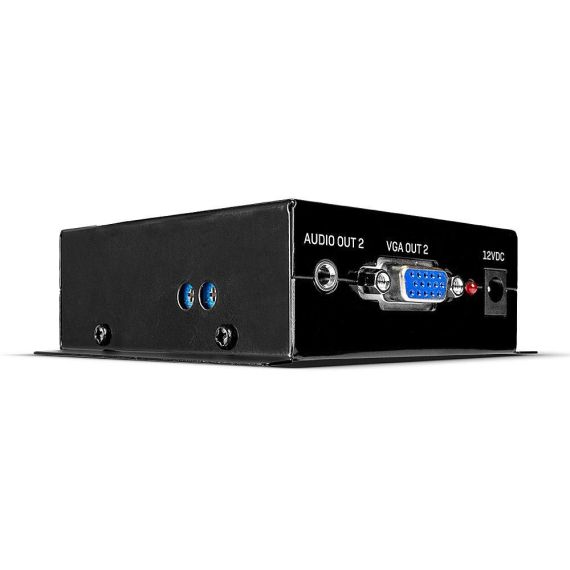 LINDY Cat.6 2 Port VGA Receiver - Video/audio extender -  | 35404