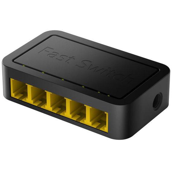 Cudy FS105D / Fast Ethernet (10/100) / 5 / Full duplex / 2 entrie