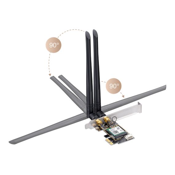 Cudy WE3000 / Internal / Wireless / PCI Express / WLAN / Bluetoot