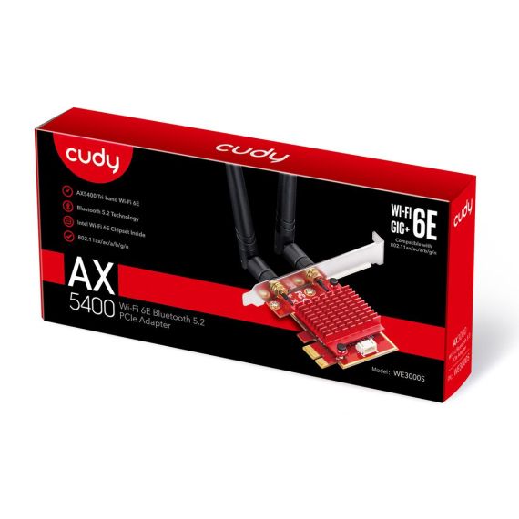Cudy WE3000S / Internal / Wireless / PCI Express / WLAN / Bluetoo