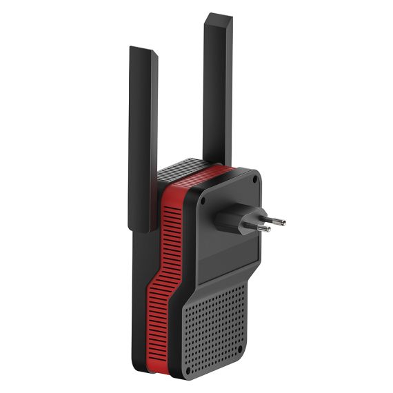 AX3000, Dual Band, Wi-Fi 6 Range Extender, Black/Red | RE3000