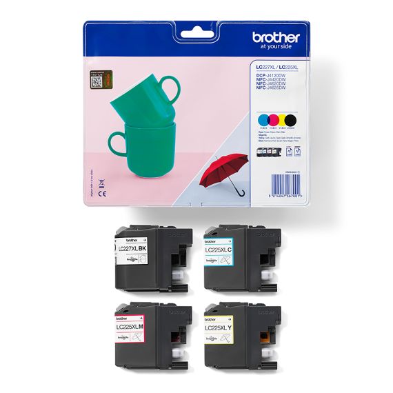 Brother LC227XLVALBP - 4-pack - High Yield - black, yellow, cyan,