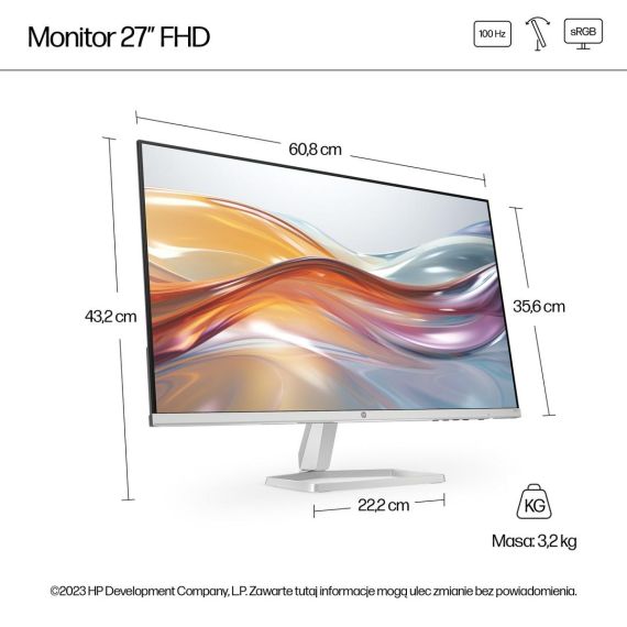 HP 527sf - 5 Series - LED monitor - 27" - 1920 x 10 | 94F44E9#ABB