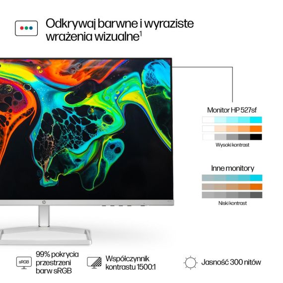 HP 527sf - 5 Series - LED monitor - 27" - 1920 x 10 | 94F44E9#ABB