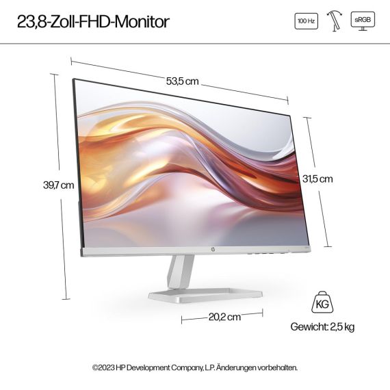HP 524sf - 5 Series - LED monitor - 24" (23.8" view | 94C17E9#ABB