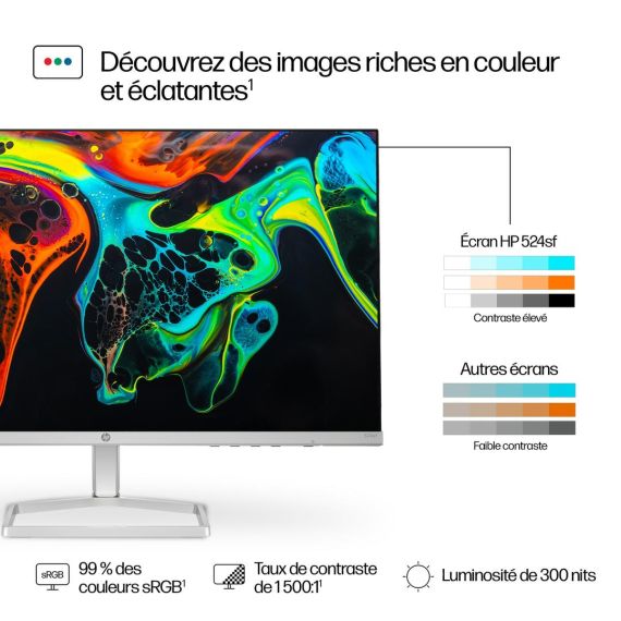 HP 524sf - 5 Series - LED monitor - 24" (23.8" view | 94C17E9#ABB