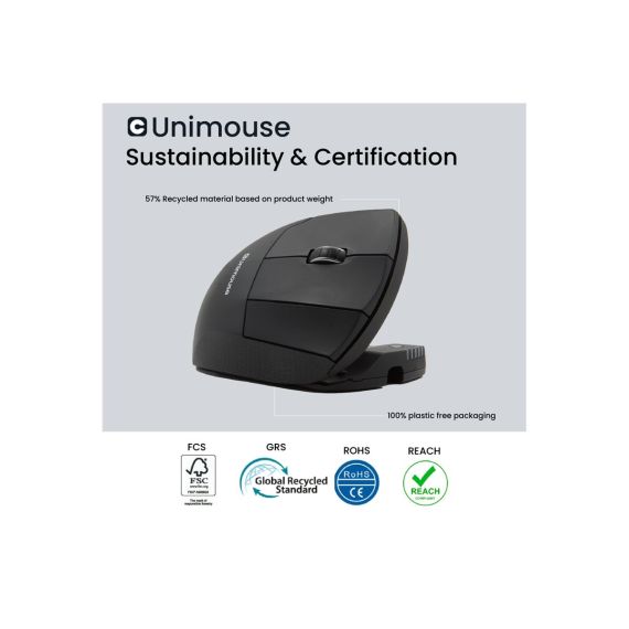 Contour Unimouse - Vertical mouse - ergonomic - lef | CDUMBK11002