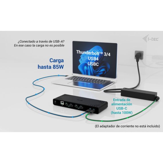 i-tec Universal Dual 4K Display Docking Station  | CADUA4KDOCKPDB