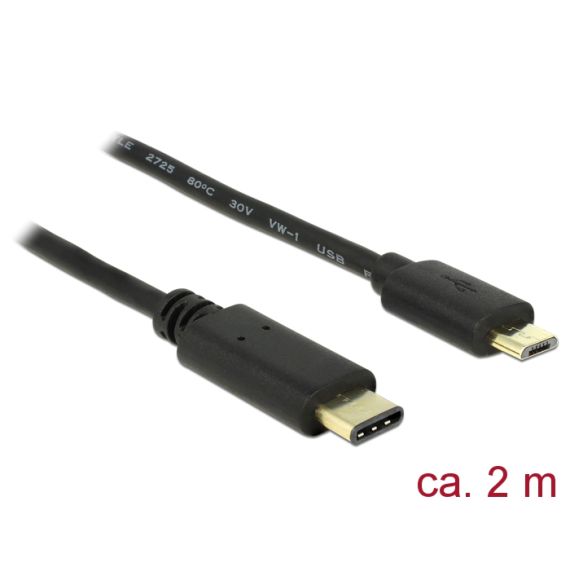 DeLOCK - USB cable - USB-C (M) to Micro-USB Type B (M) -  | 83334